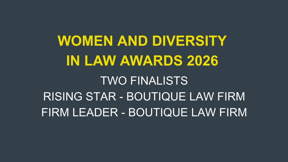 Women And Diversity In Law Awards 2026
