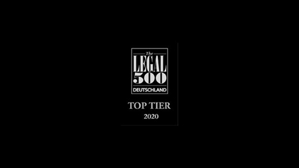 Legal 500 Germany, 2020