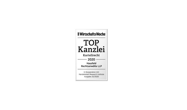 WirtschaftsWoche Top Kanzlei, 2020